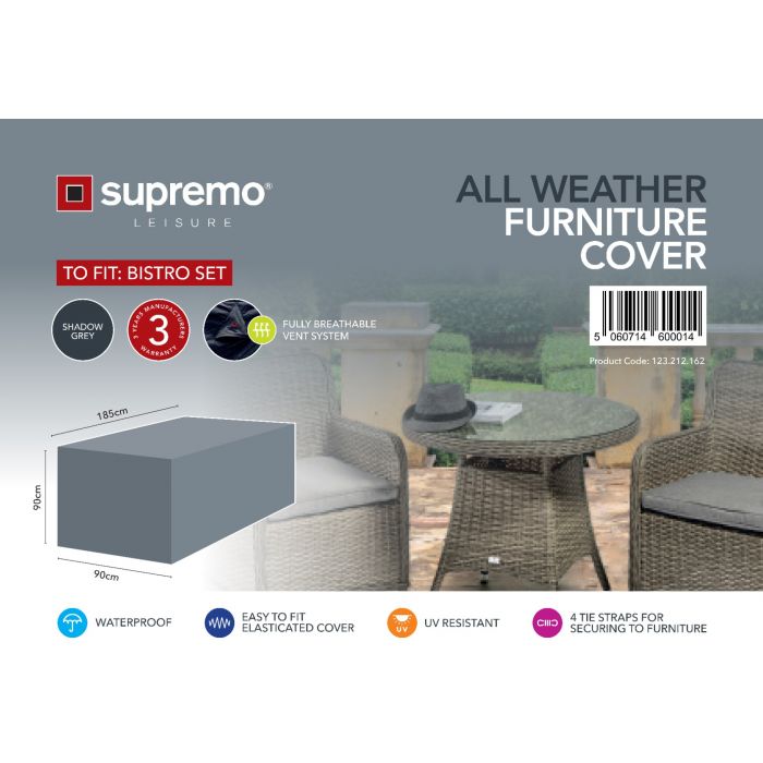 Supremo Bistro Set Furniture Cover Supremo Bistro Set Furniture Cover, All Weather Outdoor Furniture Covers