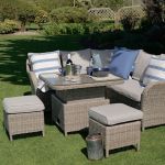 LG Outdoor Monte Carlo Sand Compact Dining Modular with Adjustable Table