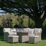 LG Outdoor Monte Carlo Sand Compact Dining Modular with Adjustable Table