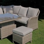 LG Outdoor Monte Carlo Sand Compact Dining Modular with Adjustable Table