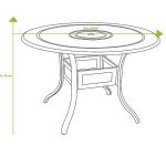 Hartman Amalfi Round 4 Seat Set with Parasol