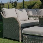 LG Outdoor Monte Carlo Sand Compact Dining Modular with Adjustable Table