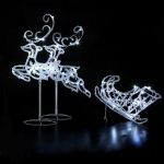 Noma Acrylic Flying Reindeer and Sleigh