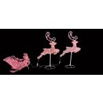 Noma Acrylic Flying Reindeer and Sleigh