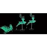 Noma Acrylic Flying Reindeer and Sleigh