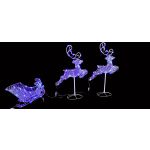 Noma Acrylic Flying Reindeer and Sleigh