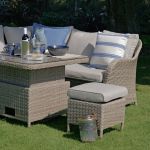 LG Outdoor Monte Carlo Sand Compact Dining Modular with Adjustable Table