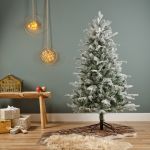 Everlands Frosted Vermont Spruce Tree 5ft