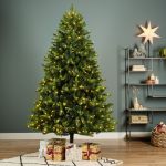 Everlands Freiburg Pine Pre-Lit 7ft Christmas Tree