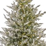 Everlands Norway Spruce Snowy Pre-Lit 7ft Christmas Tree