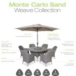 LG Outdoor Monte Carlo Sand 4 Seat Dining Set