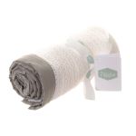 Ziggle Super Soft Cotton Grey Cellular Blanket