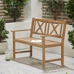 Cambridge Light Teak 2 Seat Bench