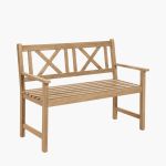 Cambridge Light Teak 2 Seat Bench