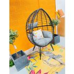 Evora Black Standing Egg Chair