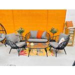 Evora Black Lounge Set