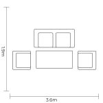 Hartman Eden 2 Seat Lounge Set