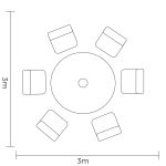 Hartman Eton 6 Seat Dining Set