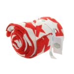 Ziggle Red & White Stars Chenille Blanket