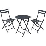 Grey Metal Bistro Set