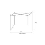 LG Outdoor Rodin 3.5m Sail Shade - Grey