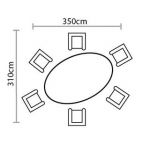 Supremo Lazia Eight Seat Dining Set 