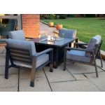 Supremo Melbury Four Seat Lounge with Fire Pit 