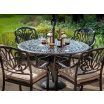 Hartman Amalfi Round 4 Seat Set with Parasol