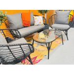 Evora Black Lounge Set