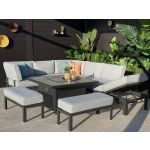 Hartman Apollo Comfort Corner Casual Dining with Fire Pit Table