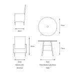 LG Outdoor Monte Carlo Sand Bistro Set