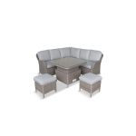 LG Outdoor Monte Carlo Sand Compact Dining Modular with Adjustable Table