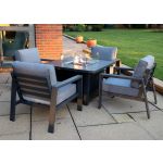 Supremo Melbury Four Seat Lounge with Fire Pit 