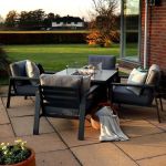 Supremo Melbury Four Seat Lounge with Fire Pit 