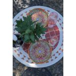Siena Red Mosaic Bistro Set