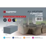 Supremo Rectangular Fire Pit Set Furniture Cover 