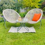 Faux Rattan Folding Lounge Set