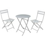 White Metal Bistro Set
