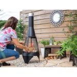 La Hacienda Medium Colorado Mesh Steel Chimenea