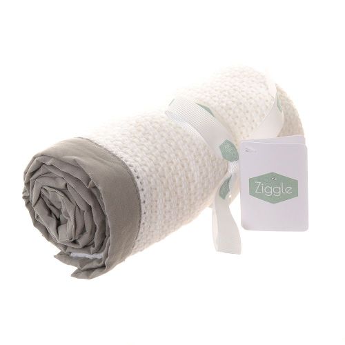 Ziggle Super Soft Cotton Grey Cellular Blanket