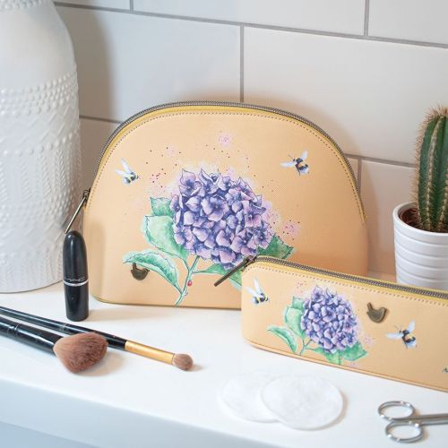 Wrendale 'Hydrangea' Medium Cosmetic Bag