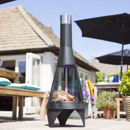 La Hacienda Medium Colorado Mesh Steel Chimenea