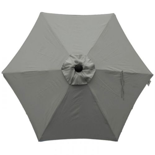 Supremo 3m Free Arm Parasol - Grey