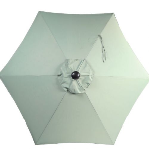 Supremo 3m Free Arm Parasol - Old Green