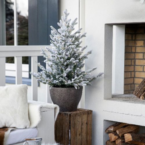 Everlands Norway Battery Operated Pre-Lit Snowy Tree 3ft