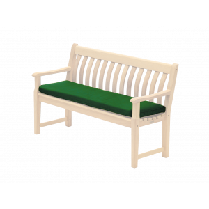 Alexander Rose Polyester 4ft Bench Cushion Green