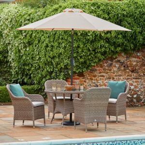 LG Outdoor Monte Carlo Sand 4 Seat Dining Set