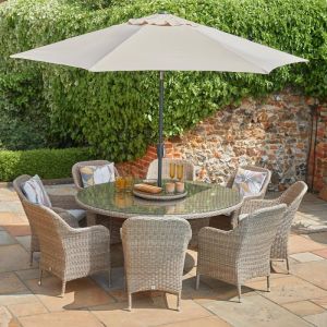 LG Outdoor Monte Carlo Sand 8 Seat Dining Set