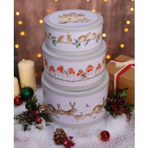 Wrendale Christmas Cake Tin Nest